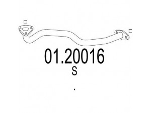 MTS 01.20016 išleidimo kolektorius 
 Išmetimo sistema -> Išmetimo vamzdžiai