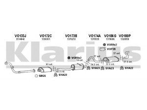 KLARIUS 960195U išmetimo sistema
