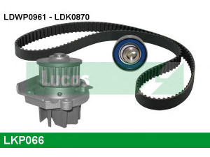LUCAS ENGINE DRIVE LKP066 vandens siurblio ir paskirstymo diržo komplektas 
 Aušinimo sistema -> Vandens siurblys/tarpiklis -> Vandens siurblys