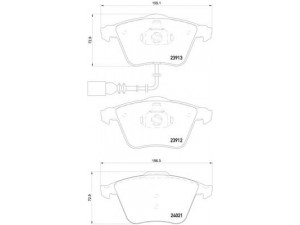 BREMBO P 85 129 stabdžių trinkelių rinkinys, diskinis stabdys 
 Techninės priežiūros dalys -> Papildomas remontas
8J0698151A, 8J0698151F, 8P0698151