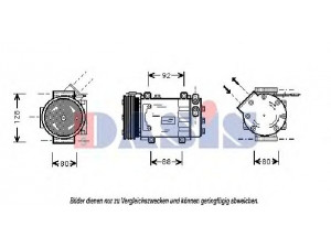 AKS DASIS 853620N kompresorius, oro kondicionierius 
 Oro kondicionavimas -> Kompresorius/dalys
7700100417, 7700100417D, 7700106441