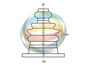 ODM-MULTIPARTS 21-990108 gofruotoji membrana, kardaninis velenas 
 Ratų pavara -> Gofruotoji membrana
191498201B, 191498202A, 1J0498201