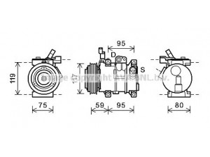 AVA QUALITY COOLING HYK319 kompresorius, oro kondicionierius 
 Oro kondicionavimas -> Kompresorius/dalys
977011J000