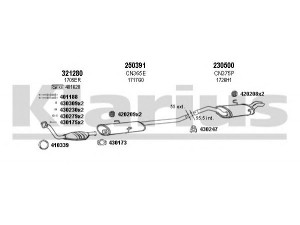 KLARIUS 630592E išmetimo sistema 
 Išmetimo sistema -> Išmetimo sistema, visa
