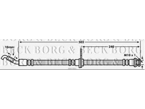 BORG & BECK BBH7865 stabdžių žarnelė 
 Stabdžių sistema -> Stabdžių žarnelės
5155062J00, 5155063J00, 5155063J10