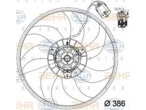 HELLA 8EW 351 039-741 ventiliatorius, radiatoriaus 
 Aušinimo sistema -> Oro aušinimas
13 41 337, 24 40 2524