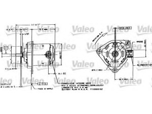 VALEO 698015 elektrovariklis, raditoriaus ventiliatorius 
 Aušinimo sistema -> Radiatoriaus ventiliatorius
7701036722