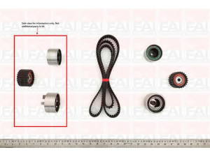 FAI AutoParts TBK444 paskirstymo diržo komplektas 
 Techninės priežiūros dalys -> Papildomas remontas