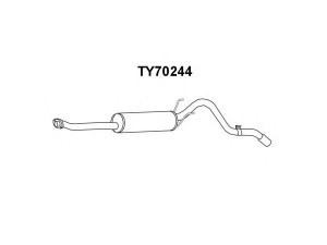VENEPORTE TY70244 galinis duslintuvas 
 Išmetimo sistema -> Duslintuvas
174305B120, 174305B121, J174305B120