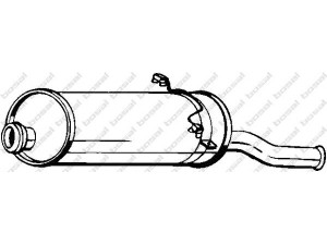 BOSAL 135-045 galinis duslintuvas 
 Išmetimo sistema -> Duslintuvas
1730.25