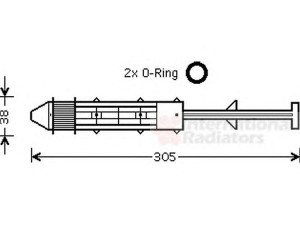 VAN WEZEL 5800D075 džiovintuvas, oro kondicionierius 
 Oro kondicionavimas -> Džiovintuvas
1151378, 7M3898191, 7M3989191