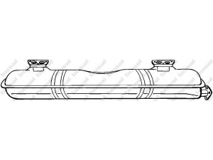 BOSAL 233-203 priekinis duslintuvas 
 Išmetimo sistema -> Duslintuvas
021 251 053 D, 025 251 053 B, 025 251 053 P