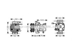 AVA QUALITY COOLING MZK251 kompresorius, oro kondicionierius 
 Oro kondicionavimas -> Kompresorius/dalys
CC2961450G, CC2961K00, CC2961K00A