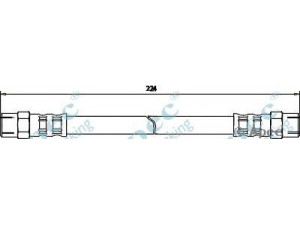 APEC braking HOS3442 stabdžių žarnelė 
 Stabdžių sistema -> Stabdžių žarnelės
34321108135, 34321113183, 34321115695