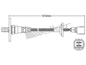 WALKER PRODUCTS 250-24277 lambda jutiklis 
 Variklis -> Variklio elektra
89465 19595, 89465 49075