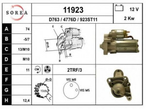 EAI 11923 starteris 
 Elektros įranga -> Starterio sistema -> Starteris
82000130624