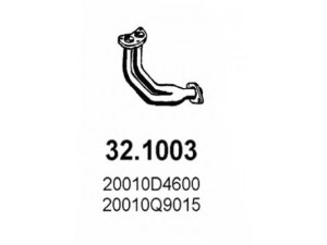 ASSO 32.1003 išleidimo kolektorius 
 Išmetimo sistema -> Išmetimo vamzdžiai
20010D4600, 20010Q9015