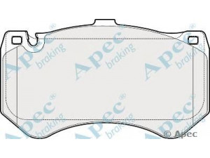 APEC braking PAD1820 stabdžių trinkelių rinkinys, diskinis stabdys 
 Techninės priežiūros dalys -> Papildomas remontas
0064200720, 54206520, 64200720