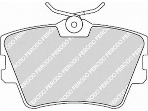 FERODO FSL1132 stabdžių trinkelių rinkinys, diskinis stabdys 
 Techninės priežiūros dalys -> Papildomas remontas
701698451, 7D0698451J