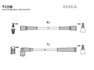 TESLA T129B uždegimo laido komplektas 
 Kibirkšties / kaitinamasis uždegimas -> Uždegimo laidai/jungtys