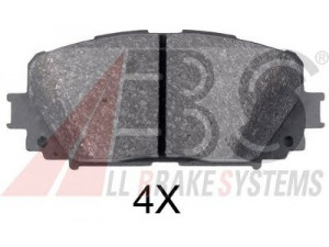 A.B.S. 35015 stabdžių trinkelių rinkinys, diskinis stabdys 
 Techninės priežiūros dalys -> Papildomas remontas
04465-52190, 04465-52240, 04465-52270