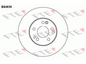 FTE BS4639 stabdžių diskas 
 Dviratė transporto priemonės -> Stabdžių sistema -> Stabdžių diskai / priedai
124 421 24 12