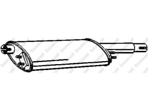 BOSAL 190-637 priekinis duslintuvas 
 Išmetimo sistema -> Duslintuvas
1721.34