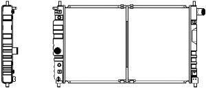 SAKURA  Automotive 1140-0102 radiatorius, variklio aušinimas