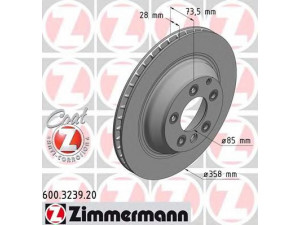 ZIMMERMANN 600.3239.20 stabdžių diskas 
 Stabdžių sistema -> Diskinis stabdys -> Stabdžių diskas
955 352 401 50, 955 352 401 51