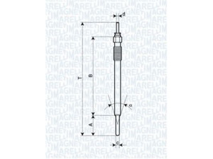 MAGNETI MARELLI 062900091304 kaitinimo žvakė 
 Kibirkšties / kaitinamasis uždegimas -> Kaitinimo kaištis
19850 26022, 19850-26020, 19850-26022