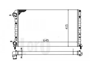 LORO 017-017-0045 radiatorius, variklio aušinimas 
 Aušinimo sistema -> Radiatorius/alyvos aušintuvas -> Radiatorius/dalys
46749018, 46803035, 51867711
