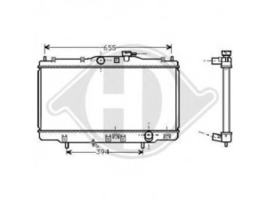 DIEDERICHS 8521701 radiatorius, variklio aušinimas 
 Aušinimo sistema -> Radiatorius/alyvos aušintuvas -> Radiatorius/dalys
19010PDAE01