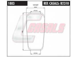 CASALS B2310 dėklas, pneumatinė pakaba 
 Pakaba -> Pneumatinė pakaba
81436010071, 81436010072, 81436010110