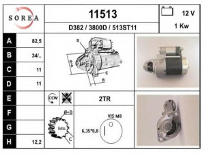 EAI 11513 starteris
311007810, 829914120