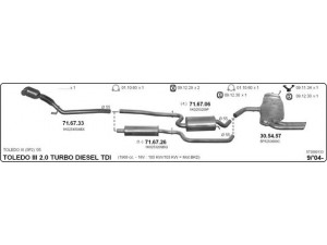 IMASAF 573000133 išmetimo sistema 
 Išmetimo sistema -> Išmetimo sistema, visa