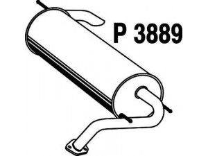 FENNO P3889 galinis duslintuvas 
 Išmetimo sistema -> Duslintuvas
MR539028