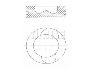 MAHLE ORIGINAL 061 54 00 stūmoklis
1305253, 1305254