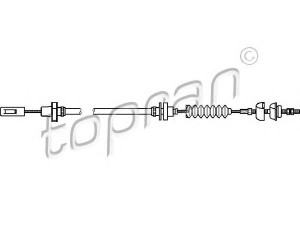 TOPRAN 104 254 sankabos trosas 
 Dviratė transporto priemonės -> Kabeliai ir tachometro velenaai -> Sankabos trosas
867 721 335A, 867 721 335C, 867 721 335E