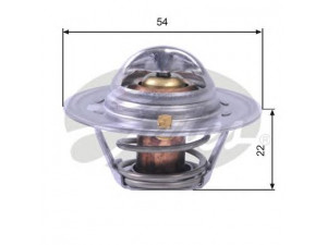 GATES TH12888G1 termostatas, aušinimo skystis 
 Aušinimo sistema -> Termostatas/tarpiklis -> Thermostat
105001106400, GTS106, GTS1106, 04792237AB
