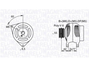 MAGNETI MARELLI 063533100540 kintamosios srovės generatorius 
 Elektros įranga -> Kint. sr. generatorius/dalys -> Kintamosios srovės generatorius
1108479, 96FB 10300 DE