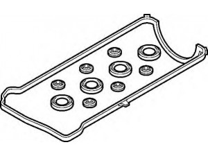 ELRING 458.310 tarpiklių komplektas, svirties gaubtas 
 Variklis -> Cilindrų galvutė/dalys -> Svirties dangtelis/tarpiklis
12341-PNA-000