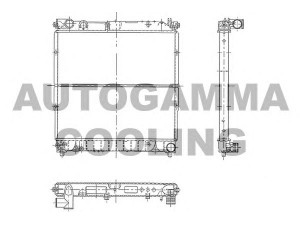 AUTOGAMMA 102579 radiatorius, variklio aušinimas