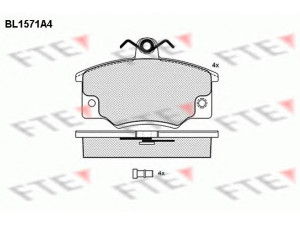 FTE BL1571A4 stabdžių trinkelių rinkinys, diskinis stabdys 
 Techninės priežiūros dalys -> Papildomas remontas
5888153