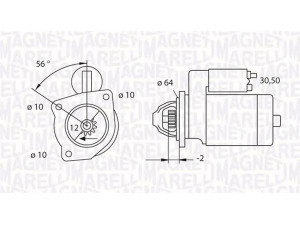 MAGNETI MARELLI 063523622010 starteris 
 Elektros įranga -> Starterio sistema -> Starteris
71719607, 9625168580, M000T82081