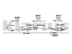 KLARIUS 391031E išmetimo sistema 
 Išmetimo sistema -> Išmetimo sistema, visa