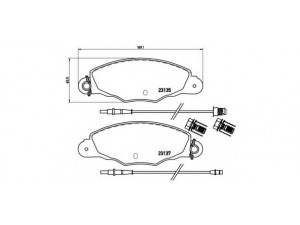 BREMBO P 61 061 stabdžių trinkelių rinkinys, diskinis stabdys 
 Techninės priežiūros dalys -> Papildomas remontas
425145, 425211, 425301, E172086