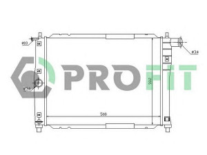 PROFIT PR 1106A2 radiatorius, variklio aušinimas 
 Aušinimo sistema -> Radiatorius/alyvos aušintuvas -> Radiatorius/dalys
96181931, P96182261, P96351263