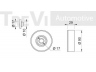 TREVI AUTOMOTIVE TA1358 kreipiantysis skriemulys, V formos rumbuotas diržas