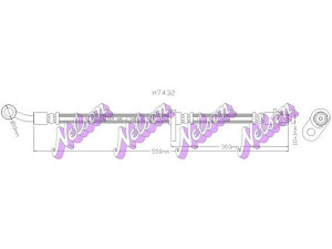 Brovex-Nelson H7432Q stabdžių žarnelė 
 Stabdžių sistema -> Stabdžių žarnelės
01464TV0E00, 01464TV0E01