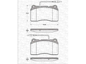 MAGNETI MARELLI 363702161373 stabdžių trinkelių rinkinys, diskinis stabdys 
 Techninės priežiūros dalys -> Papildomas remontas
425207
